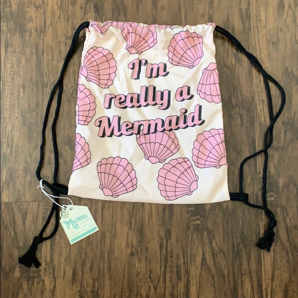 Show me your mumu mermaid cinch bag
